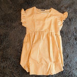 Cute Yellow Babydoll Dress